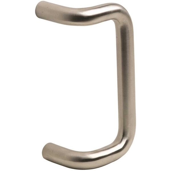 90-Degree Offset Solid Door Pull in Satin Stainless Steel